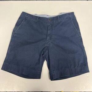 Ralph Lauren Classic Fit Shorts Chino Casual Flat Front Blue Size‎ 36
